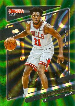 2021-22 Donruss - Holo Green Laser #90 Thaddeus Young Front