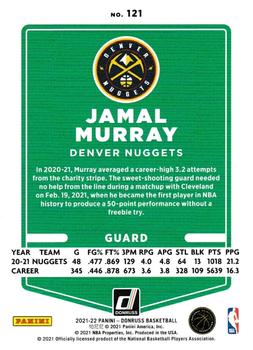 2021-22 Donruss - Holo Orange Laser #121 Jamal Murray Back