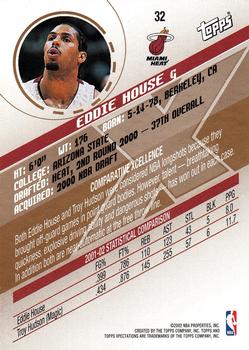 2002-03 Topps Xpectations #32 Eddie House Back