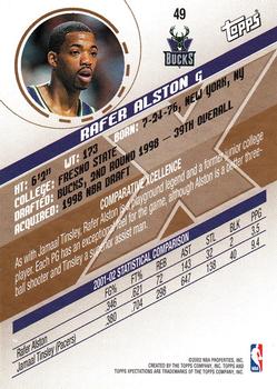 2002-03 Topps Xpectations #49 Rafer Alston Back