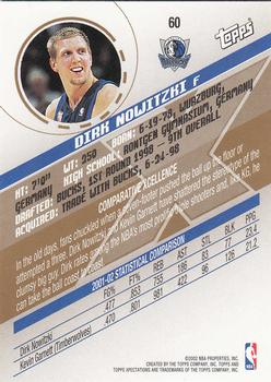 2002-03 Topps Xpectations #60 Dirk Nowitzki Back