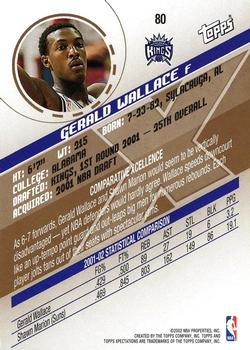 2002-03 Topps Xpectations #80 Gerald Wallace Back