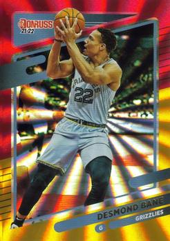 2021-22 Donruss - Holo Red and Gold Laser #44 Desmond Bane Front