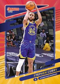 2021-22 Donruss - Holo Red and Gold Laser #68 Stephen Curry Front