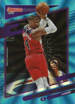 2021-22 Donruss - Holo Teal Laser #72 Russell Westbrook Front
