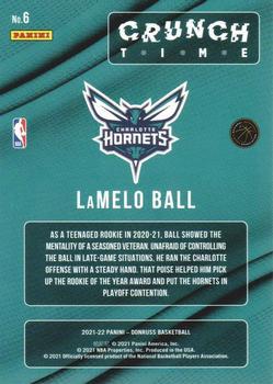 2021-22 Donruss - Crunch Time Press Proof #6 LaMelo Ball Back