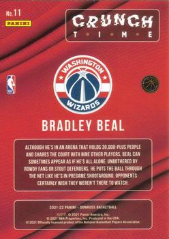 2021-22 Donruss - Crunch Time Press Proof #11 Bradley Beal Back
