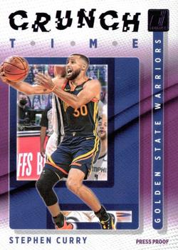 2021-22 Donruss - Crunch Time Press Proof Purple #3 Stephen Curry Front