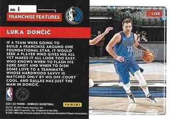 2021-22 Donruss - Franchise Features #1 Luka Doncic Back