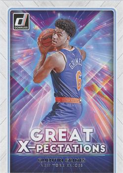 2021-22 Donruss - Great X-pectations #13 Quentin Grimes Front
