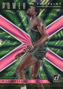 2021-22 Donruss - Power in the Paint Holo Pink Laser #6 Bill Russell Front
