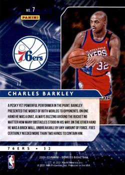 2021-22 Donruss - Power in the Paint Holo Purple Laser #7 Charles Barkley Back