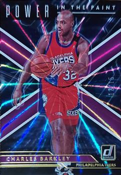 2021-22 Donruss - Power in the Paint Holo Purple Laser #7 Charles Barkley Front