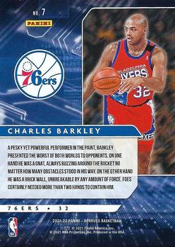 2021-22 Donruss - Power in the Paint Holo Teal Laser #7 Charles Barkley Back