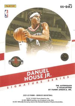 2021-22 Donruss - Signature Series #SS-DHJ Danuel House Jr. Back