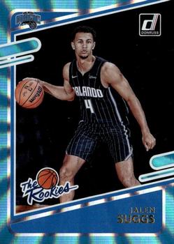 2021-22 Donruss - The Rookies Holo Teal Laser #5 Jalen Suggs Front