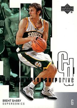 2002-03 Upper Deck Championship Drive #88 Brent Barry Front
