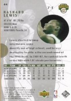 2002-03 Upper Deck Generations #44 Rashard Lewis Back