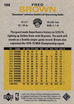 2002-03 Upper Deck Generations #186 Fred Brown Back