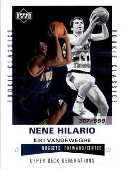 2002-03 Upper Deck Generations #199 Nene Hilario / Kiki Vandeweghe Front