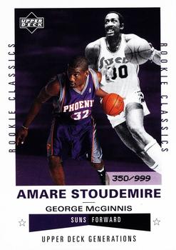 2002-03 Upper Deck Generations #201 Amar'e Stoudemire / George McGinnis Front