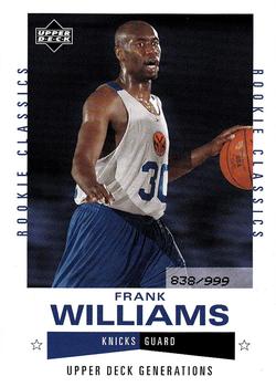 2002-03 Upper Deck Generations #217 Frank Williams Front