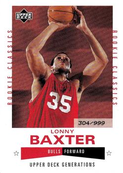 2002-03 Upper Deck Generations #231 Lonny Baxter Front