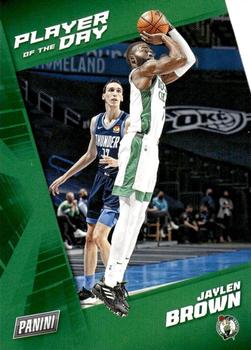2021-22 Panini NBA Player of the Day #3 Jaylen Brown Front