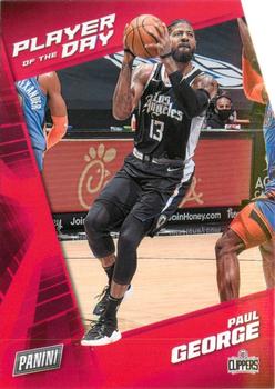 2021-22 Panini NBA Player of the Day #21 Paul George Front