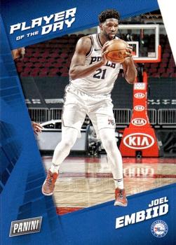 2021-22 Panini NBA Player of the Day #38 Joel Embiid Front