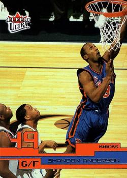 2002-03 Ultra #37 Shandon Anderson Front