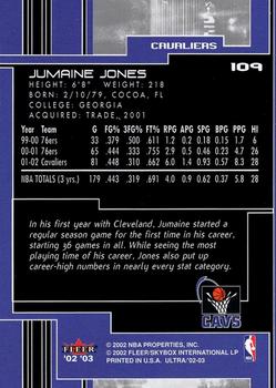 2002-03 Ultra #109 Jumaine Jones Back