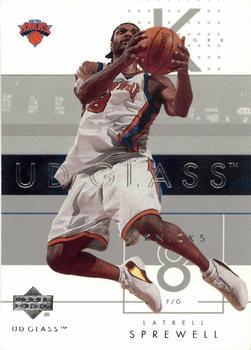 2002-03 UD Glass #59 Latrell Sprewell Front