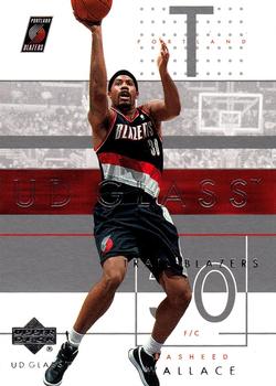 2002-03 UD Glass #69 Rasheed Wallace Front