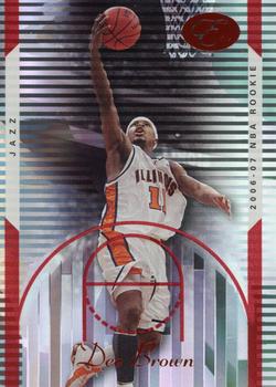 2006-07 Bowman Elevation - Red #126 Dee Brown Front