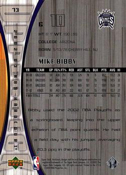 2002-03 Upper Deck Hardcourt #73 Mike Bibby Back