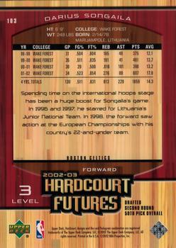 2002-03 Upper Deck Hardcourt #103 Darius Songaila Back