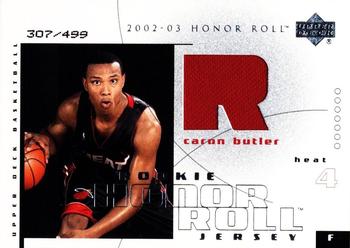 2002-03 Upper Deck Honor Roll #97 Caron Butler Front