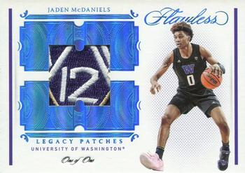 2021 Panini Flawless Collegiate - Legacy Patches Conference Logo #LP-JD Jaden McDaniels Front