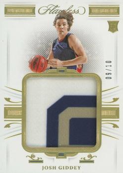 2021 Panini Flawless Collegiate - Patches Gold #P-JD Josh Giddey Front