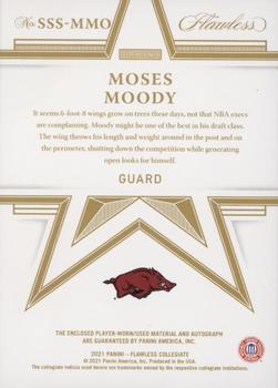 2021 Panini Flawless Collegiate - Star Swatch Signatures Brand Logo #SSS-MMO Moses Moody Back