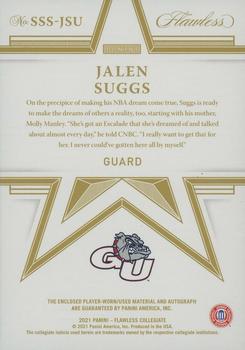 2021 Panini Flawless Collegiate - Star Swatch Signatures Conference Logo #SSS-JSU Jalen Suggs Back