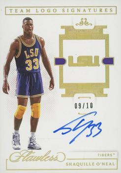 2021 Panini Flawless Collegiate - Team Logo Signatures Gold #TL-SON Shaquille O'Neal Front