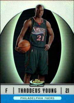 2006-07 Finest - Refractors Blue #112 Thaddeus Young Front