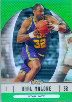 2006-07 Finest - Refractors Green #47 Karl Malone Front