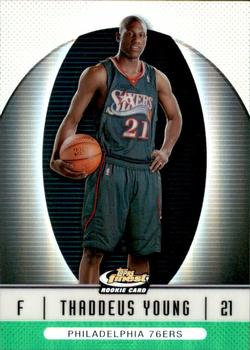 2006-07 Finest - Refractors Green #112 Thaddeus Young Front