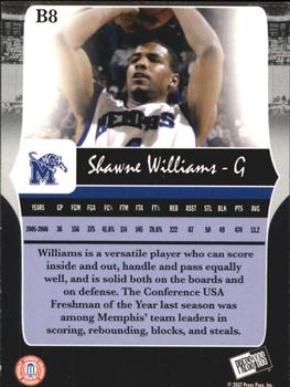 2006-07 Press Pass Legends - Bronze #B8 Shawne Williams Back