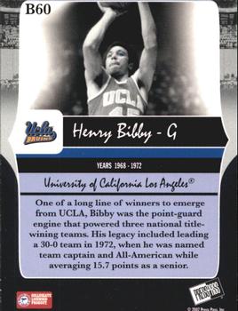 2006-07 Press Pass Legends - Bronze #B60 Henry Bibby Back