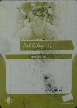 2006-07 Press Pass Legends - Press Plates Yellow #40 Pat Riley Front