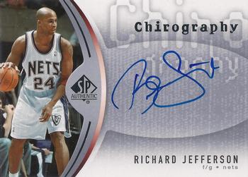 2006-07 SP Authentic - Chirography #CH-RJ Richard Jefferson Front